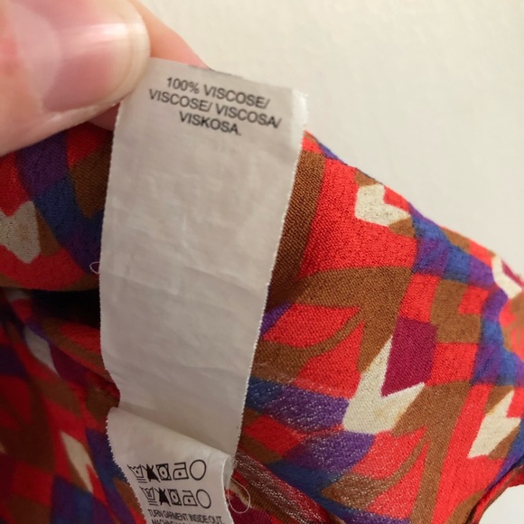 Lucky Brand Funky Geometric Print Tank Blouse - Picture 7 of 8